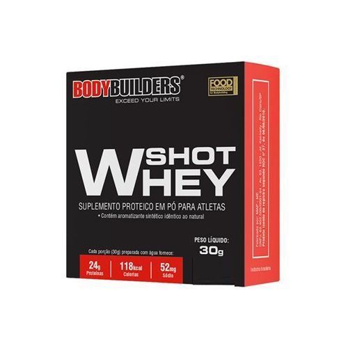 ***BRINDE*** BodyBuilders Shot Whey - 1 unidade 30g sabores.