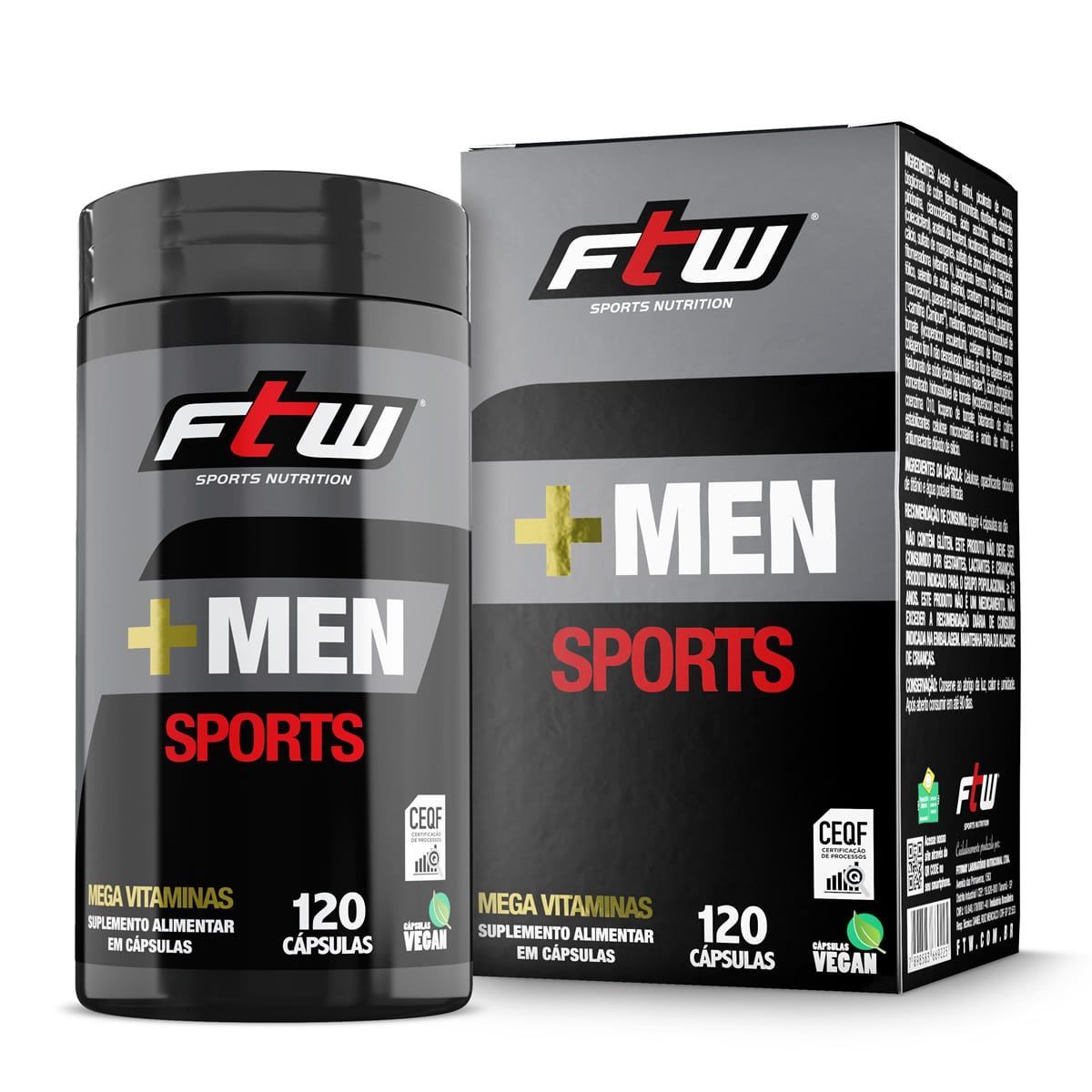 +Men Sports - 120 C�psulas - FTW