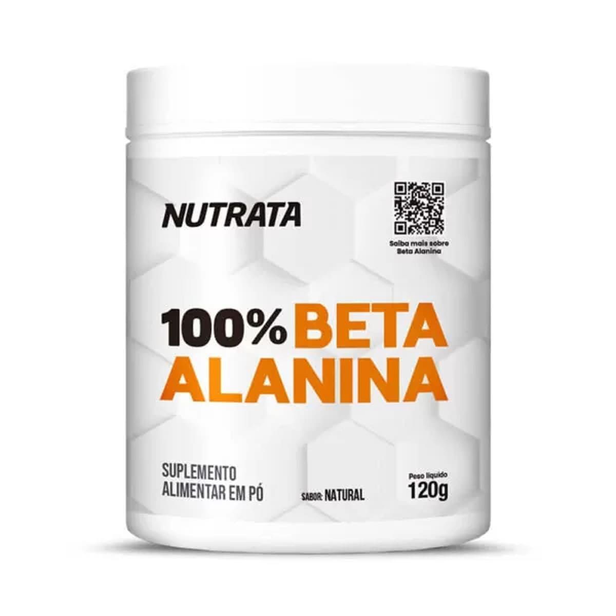 100% Beta Alanina - 120g Natural - Nutrata*** Data Venc. 30/01/2026