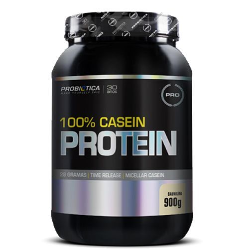 100% Casein Protein Pro - Baunilha 900g - Probi�tica