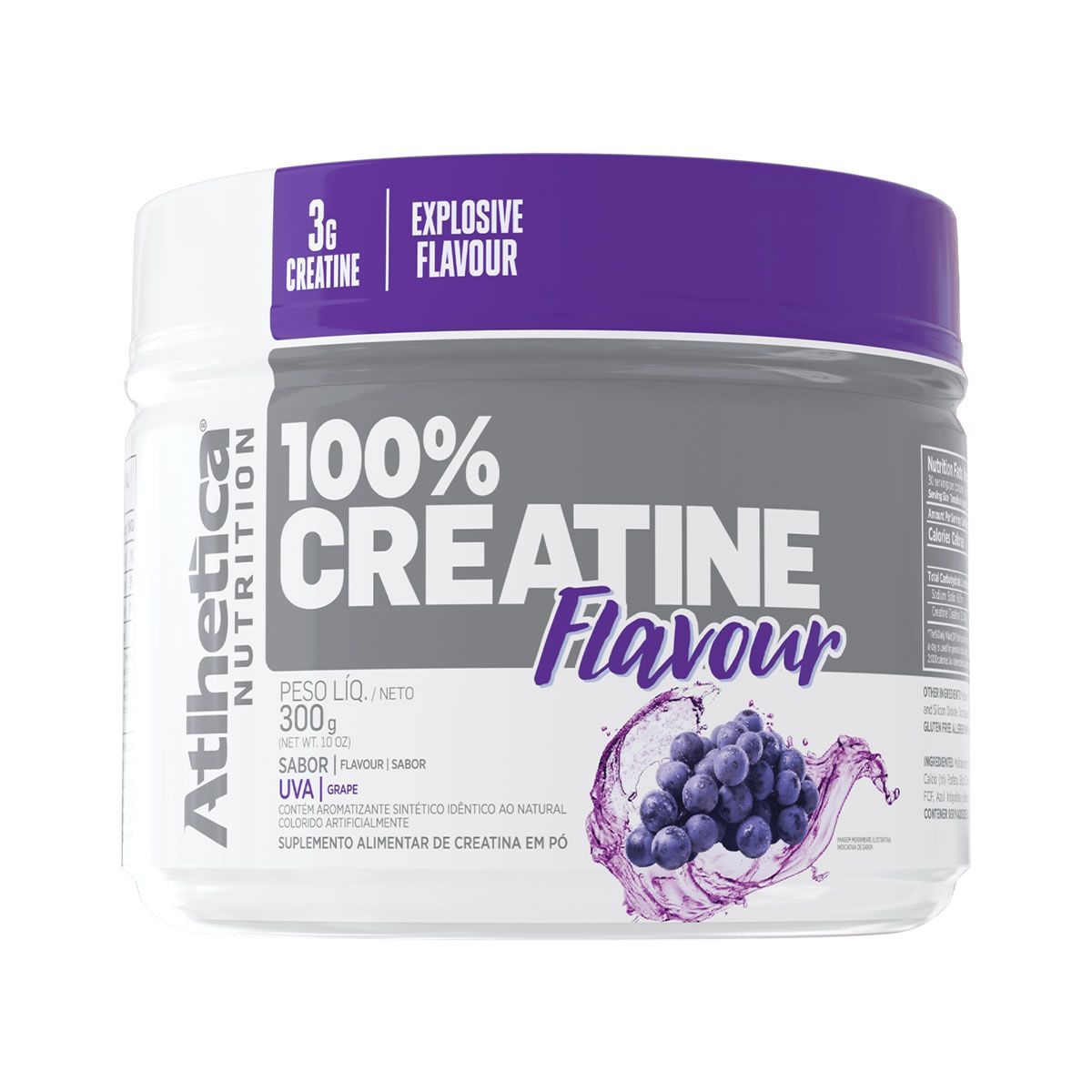 100% Creatine Flavour - 300g Uva - Atlhetica Nutrition