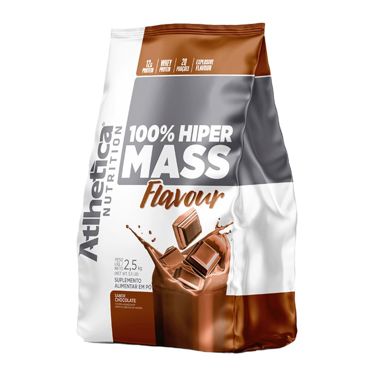 100% Hiper Mass Flavour - 2500g Chocolate - Atlhetica Nutrition