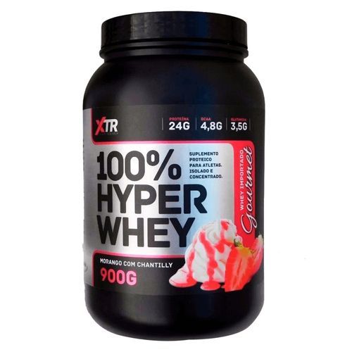 100% Hyper Whey - 900g Morango Com Chantilly - XTR