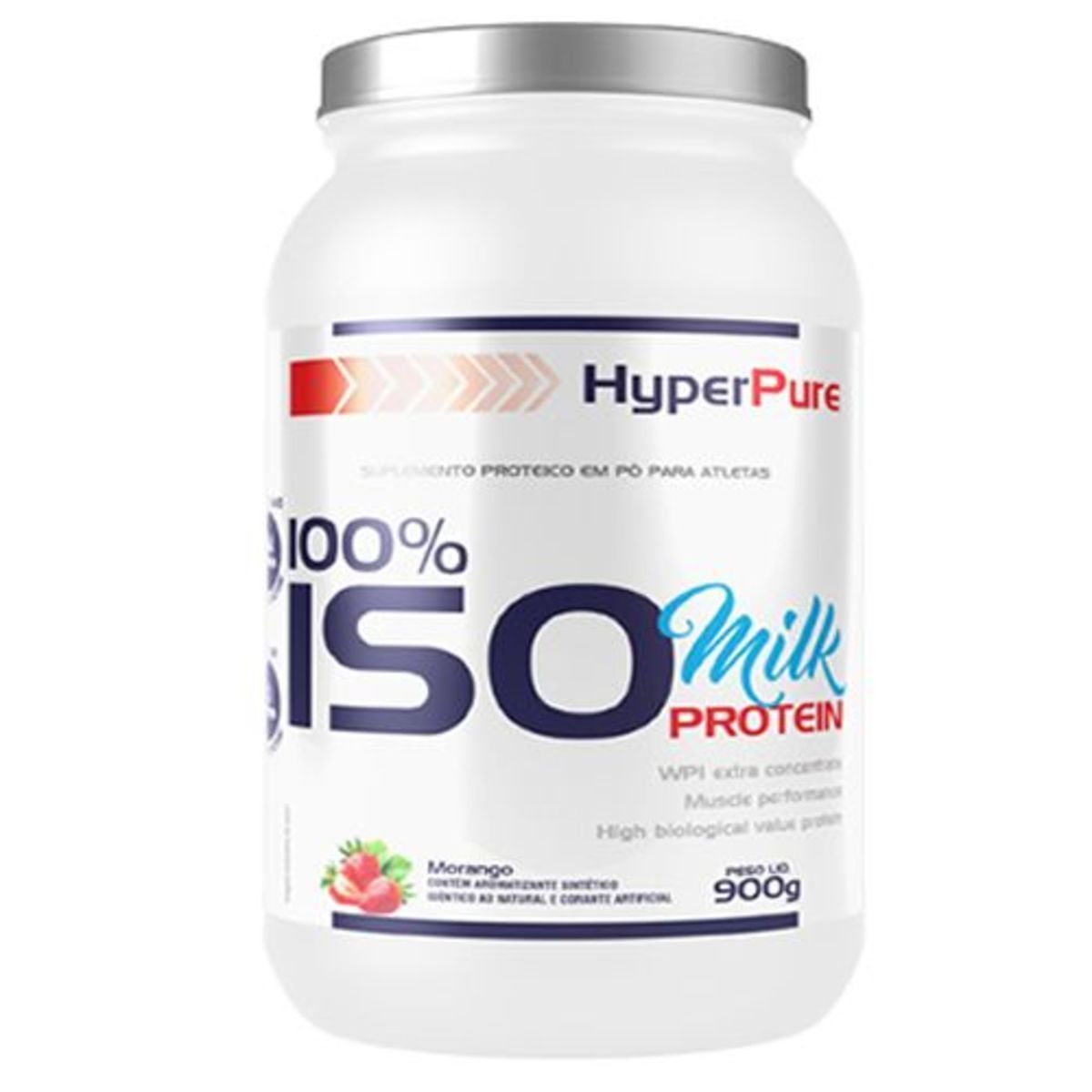100% Iso Milk Protein - 900g Morango - HyperPure*** Data Venc. 30/06/2020