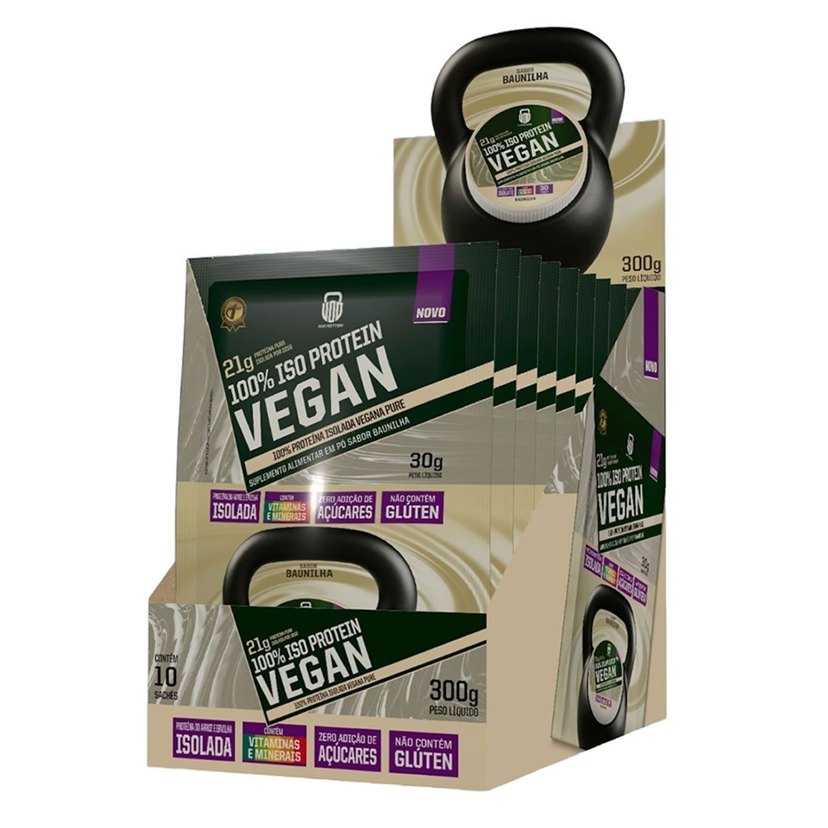 100% Iso Protein Vegan - 10 Unidades de 30g Baunilha - Wod Nutrition