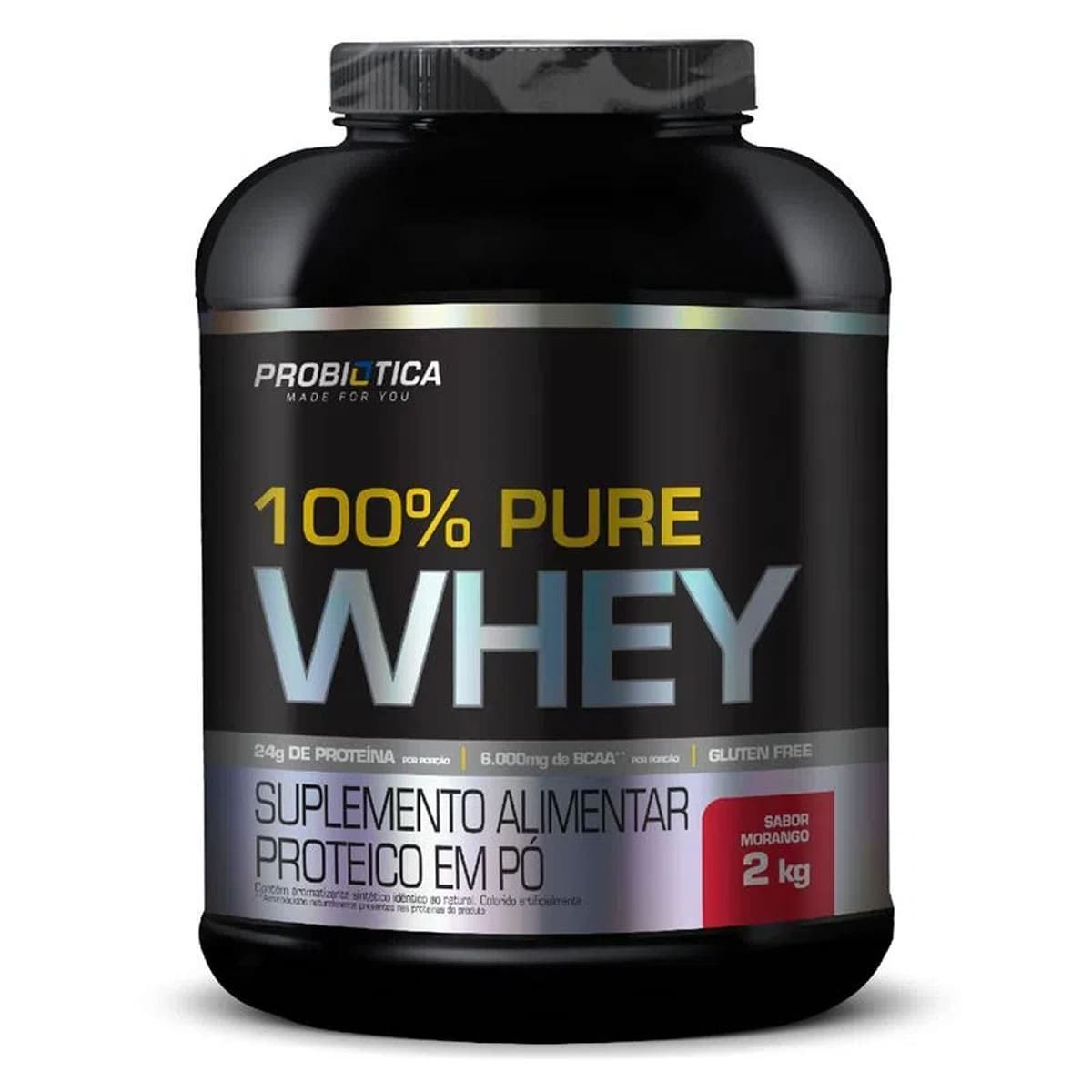 100% Pure Whey - 2000g Morango - Probi�tica