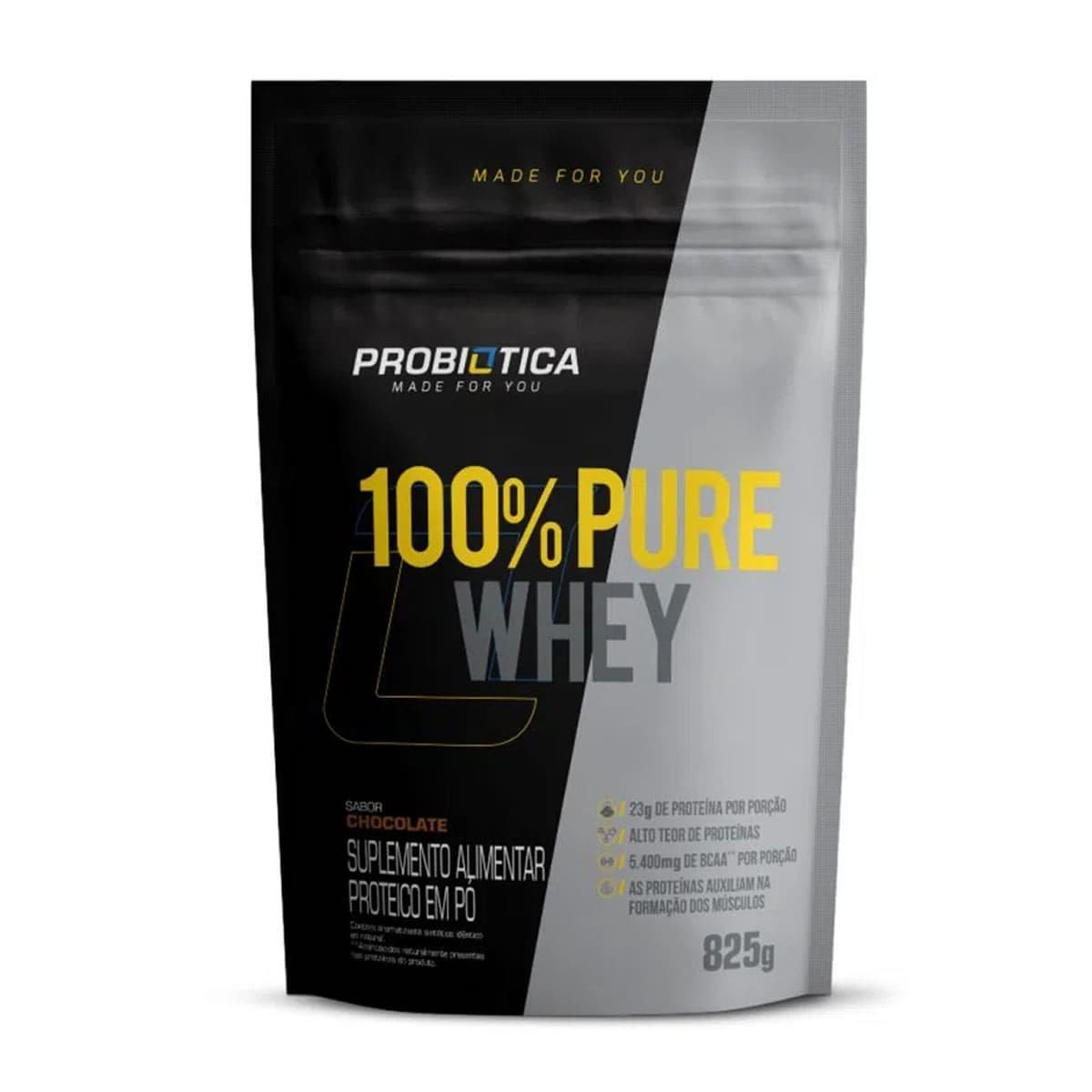 100% Pure Whey - 825g Refil Chocolate - Probiotica