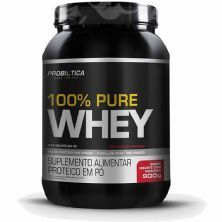100% Pure Whey - 900g Iogurte com Morango - Probiotica*** LACRE ROMPIDO *** Data Venc. 06/05/2022