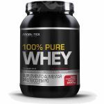 100% Pure Whey - 900g Iogurte com Morango - Probiotica*** LACRE ROMPIDO *** Data Venc. 06/05/2022