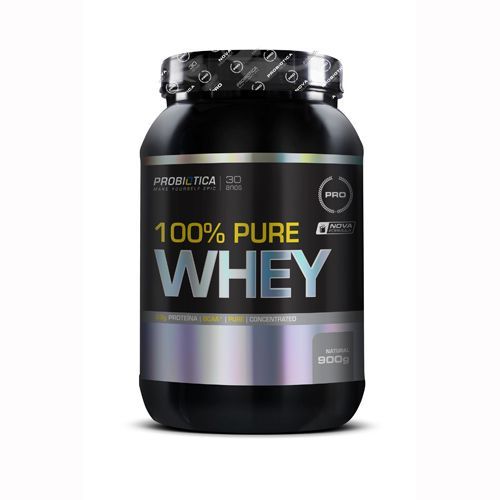 100% Pure Whey - 900g Natural - Probiotica **NETSHOES
