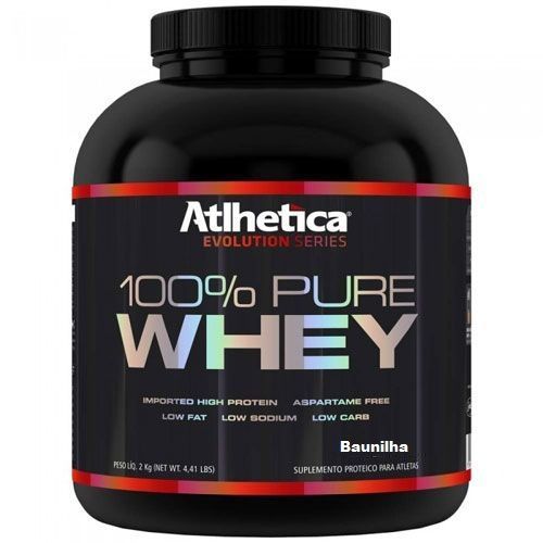100% Pure Whey Protein Evolution Series Low Carb - 2000g Baunilha - Atlhetica Nutrition