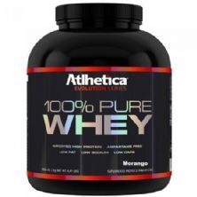 100% Pure Whey Protein Evolution Series Low Carb - 2000g Morango - Atlhetica Nutrition