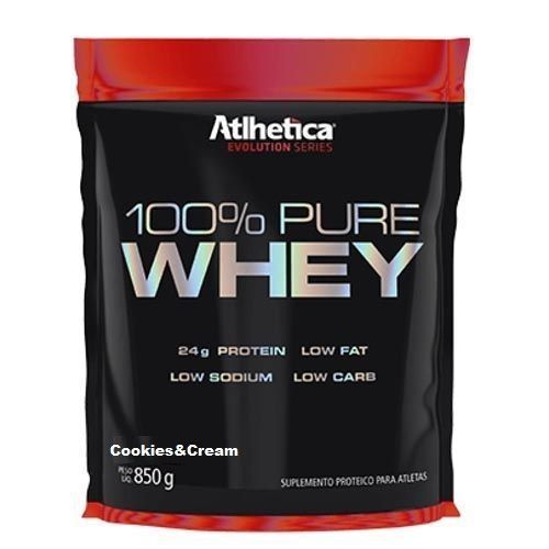 100% Pure Whey Protein Evolution Series Low Carb - 850g Cookies&Cream - Atlhetica Nutrition