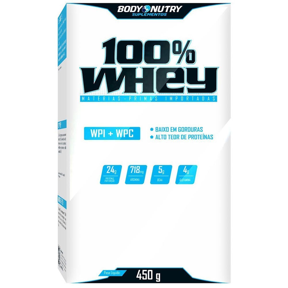 100% Whey  - 450g Baunilha - Body Nutry