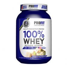 100% Whey Concentrate - 900g Chocolate Branco com Pistache - Profit