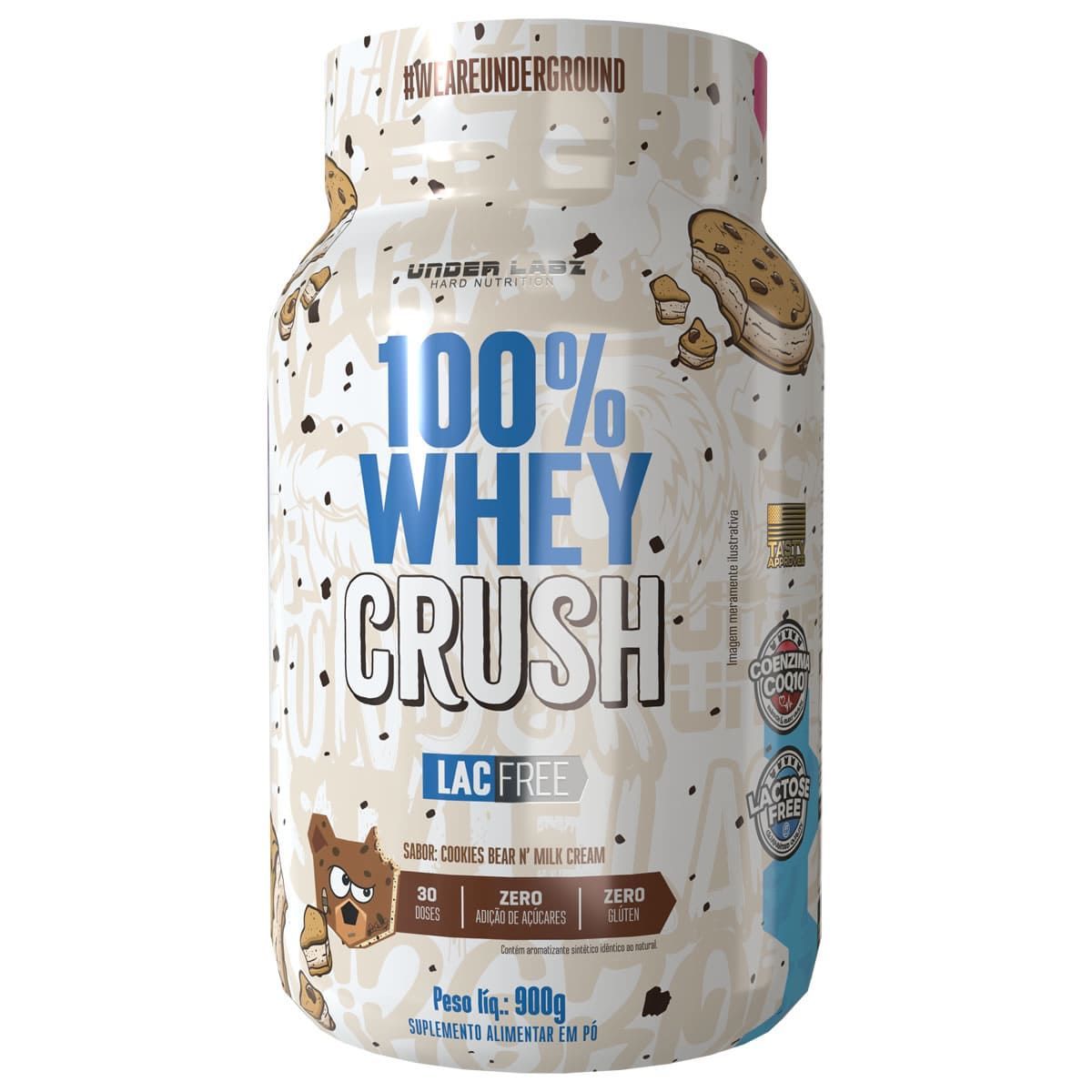 100% Whey Crush - 900g Cookies Bear & Milk Cream - Under Labz