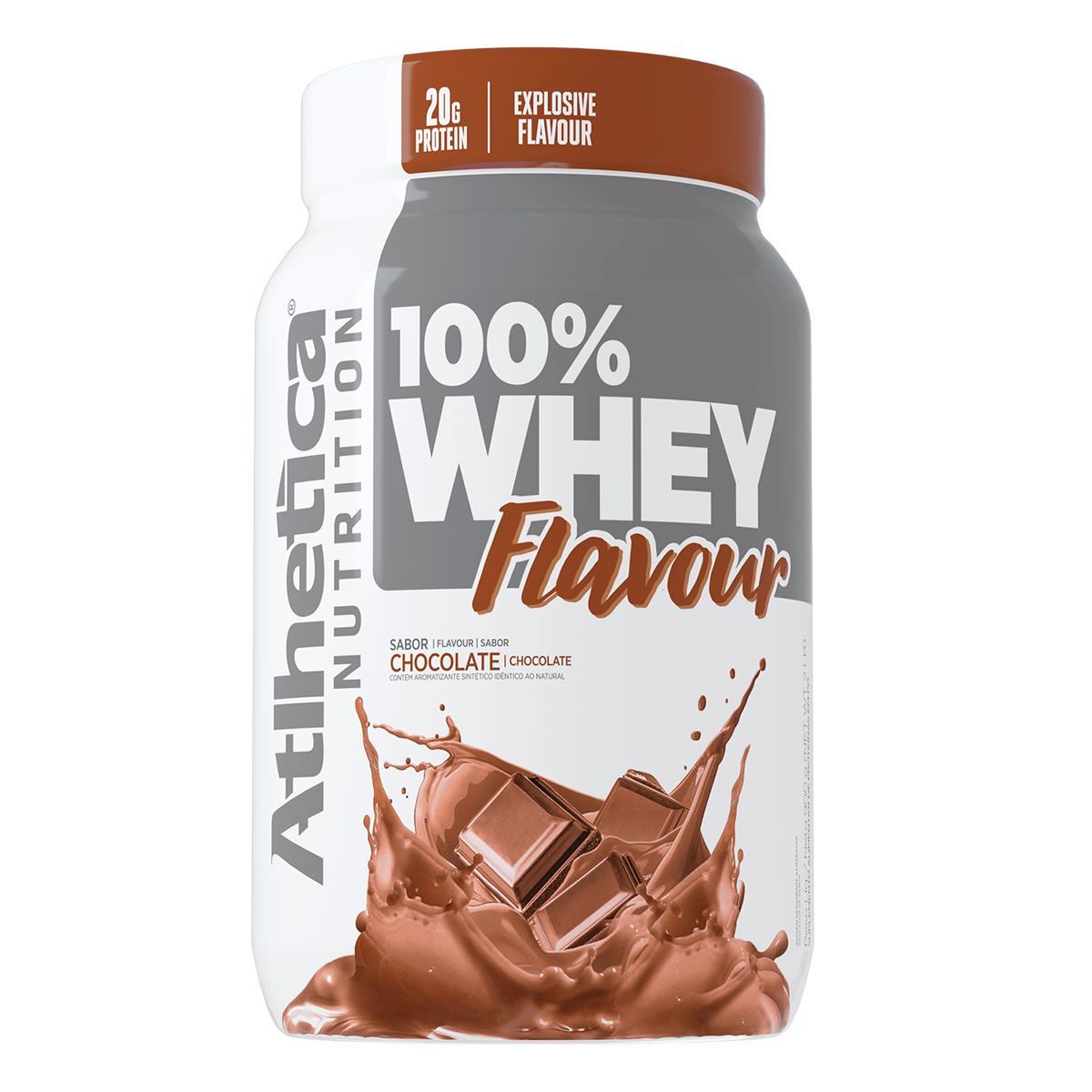 100% Whey Flavour - 900g Chocolate - Atlhetica Nutrition*** Data Venc. 08/09/2023