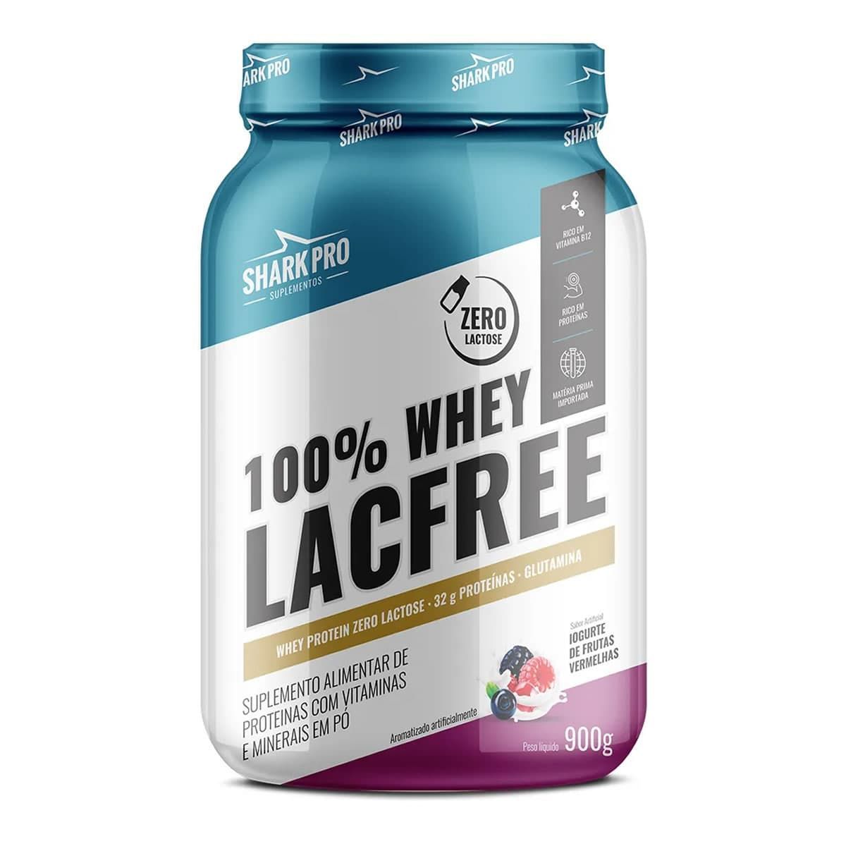 100% Whey LacFree - 900g Iogurte de Frutas Vermelhas - Shark Pro