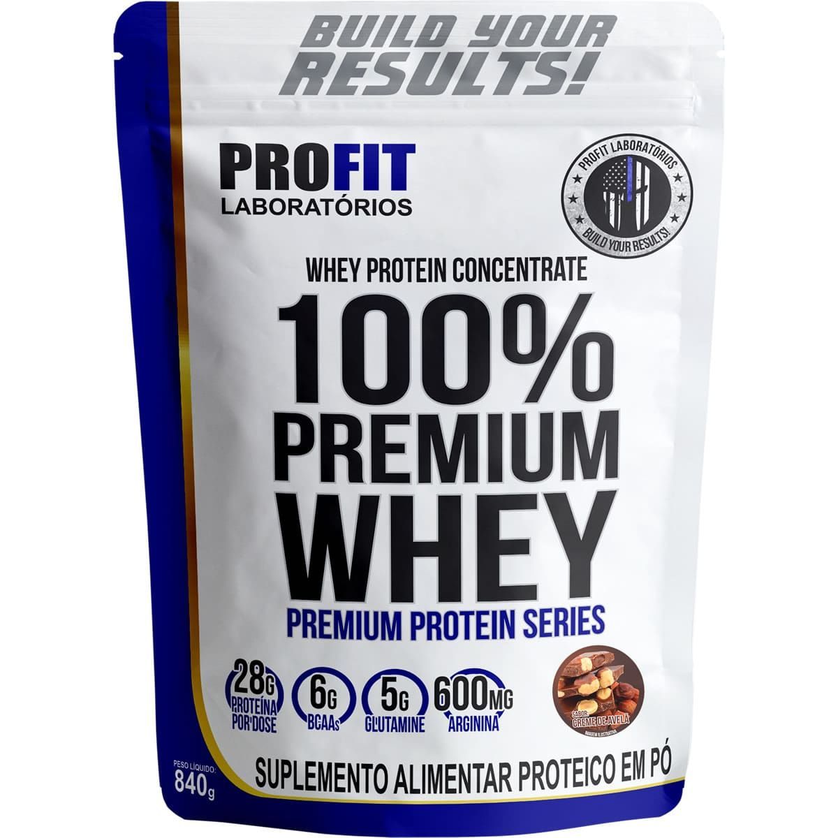 100% Whey Premium - 840g Refil Creme de Avel� - Profit Laborat�rios