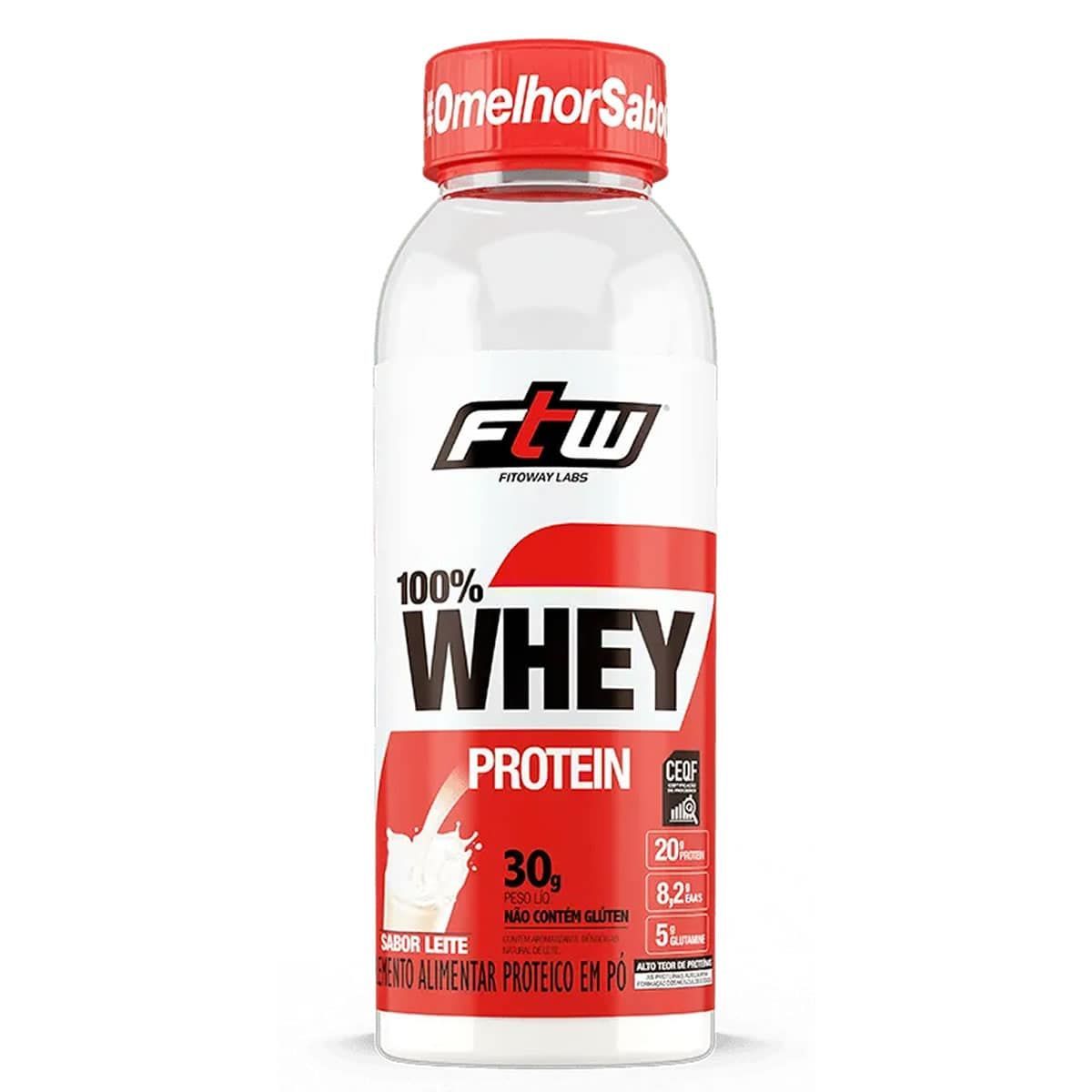 100% Whey Protein - 30g Leite - Fitoway*** Data Venc. 30/07/2024