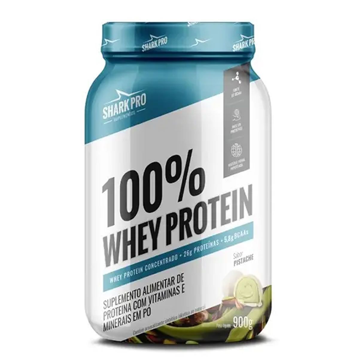 100% Whey Protein - 900g Pistache - Shark Pro