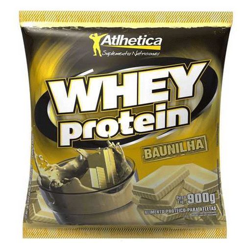 100% Whey Protein Refil - Baunilha 900g - Atlhetica