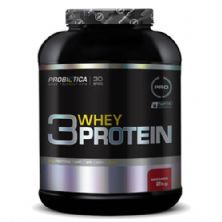 3 Whey Protein - 2000g Morango - Probi�tica