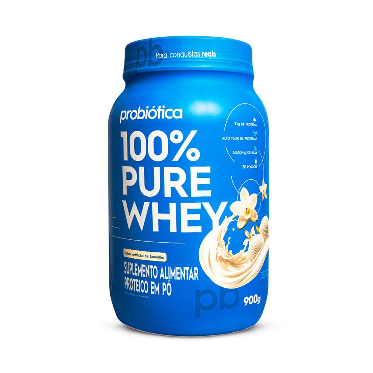 3 Whey Protein Nova formula - 900g Baunilha - Probi�tica