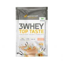 3 Whey Top Taste - 1 Sach� 40g Baunilha - BodyAction*** Data Venc. 30/08/2024