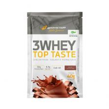 3 Whey Top Taste - 1 Sach� 40g Chocolate - BodyAction