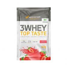 3 Whey Top Taste - 1 Sach� 40g Morango - BodyAction