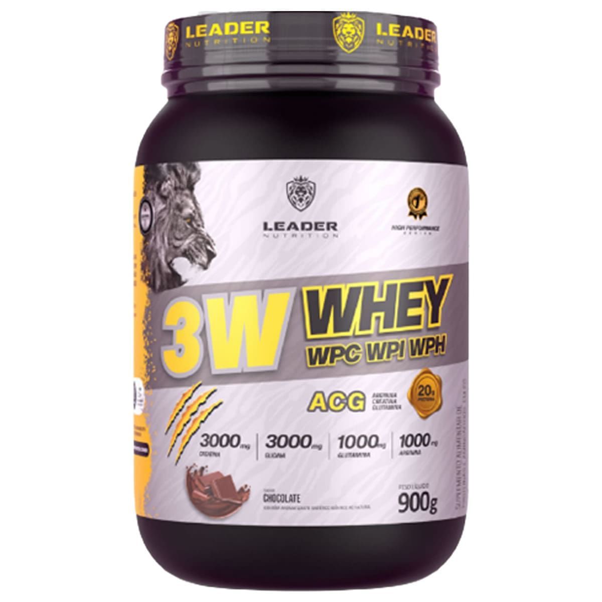 3W Whey ACG - 900g Chocolate - Leader Nutrition