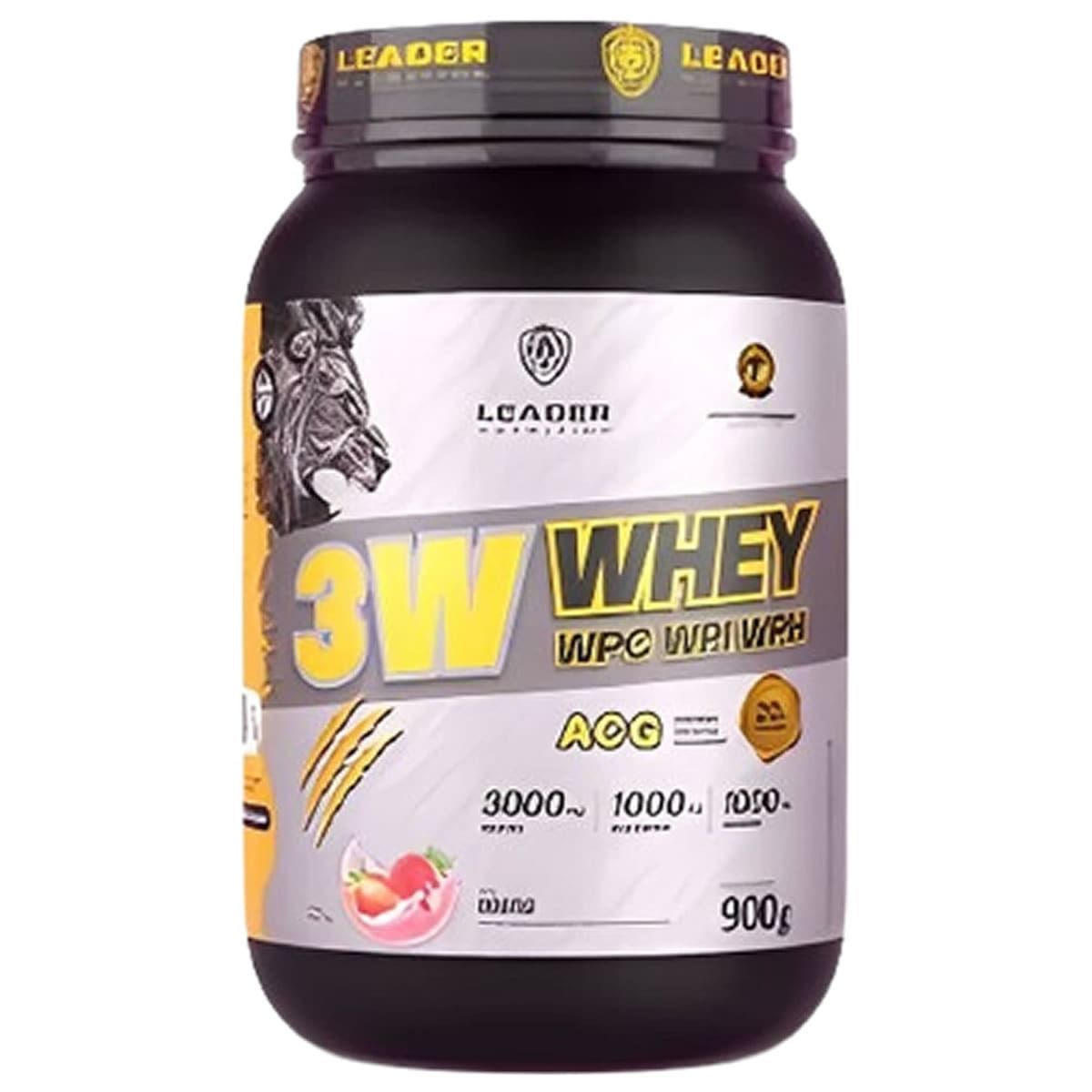 3W Whey ACG - 900g Morango - Leader Nutrition