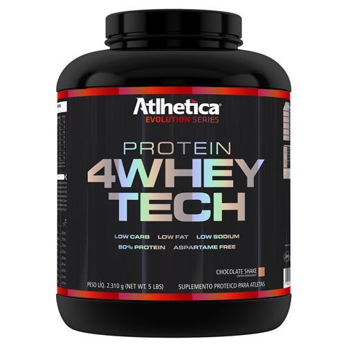 4 whey Tech Evolution Series Low Carb - 2310g Chocolate - Atlhetica