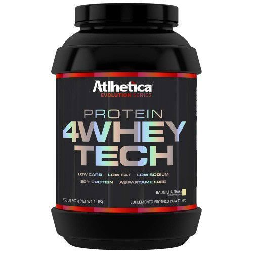 4 whey Tech Evolution Series Low Carb - 907g Chocolate - Atlhetica