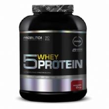 5 Whey Protein - 2000g Morango - Probi�tica