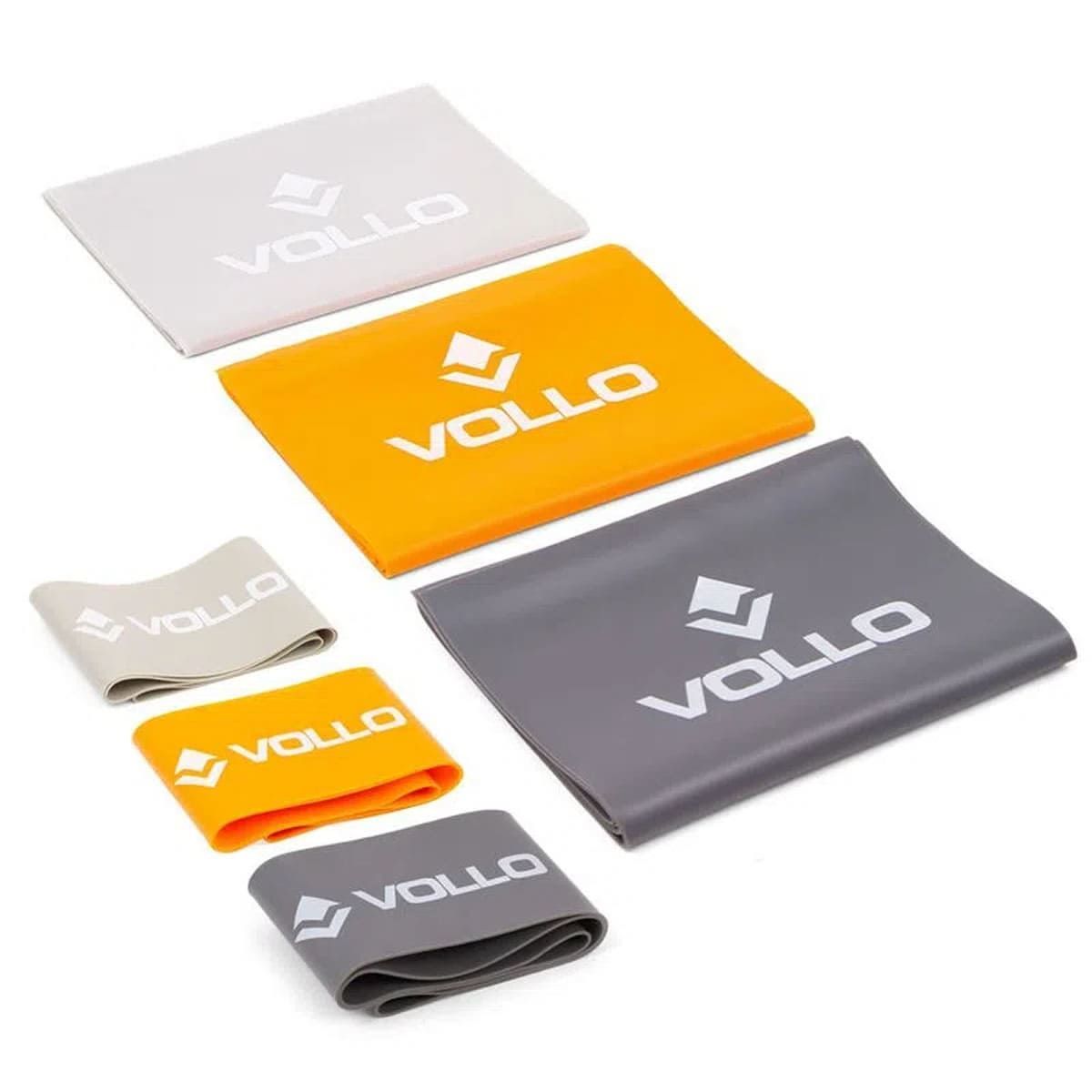 6 Faixas El�sticas - 3 Bands e 3 Mini Bands - Vollo Sports