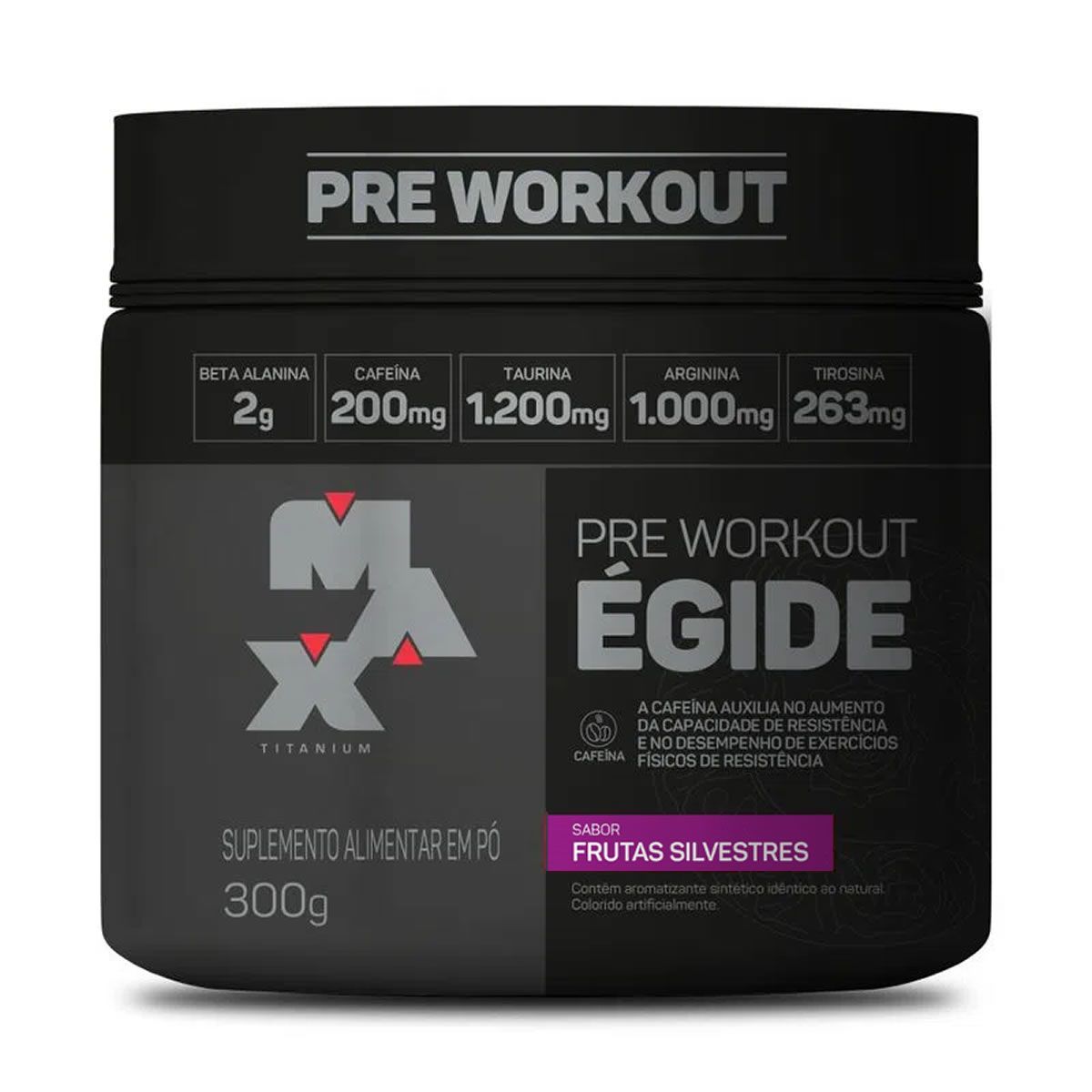 �gide Pre Workout - 300g Frutas Silvestres - Max Titanium*** Data Venc. 09/04/2025