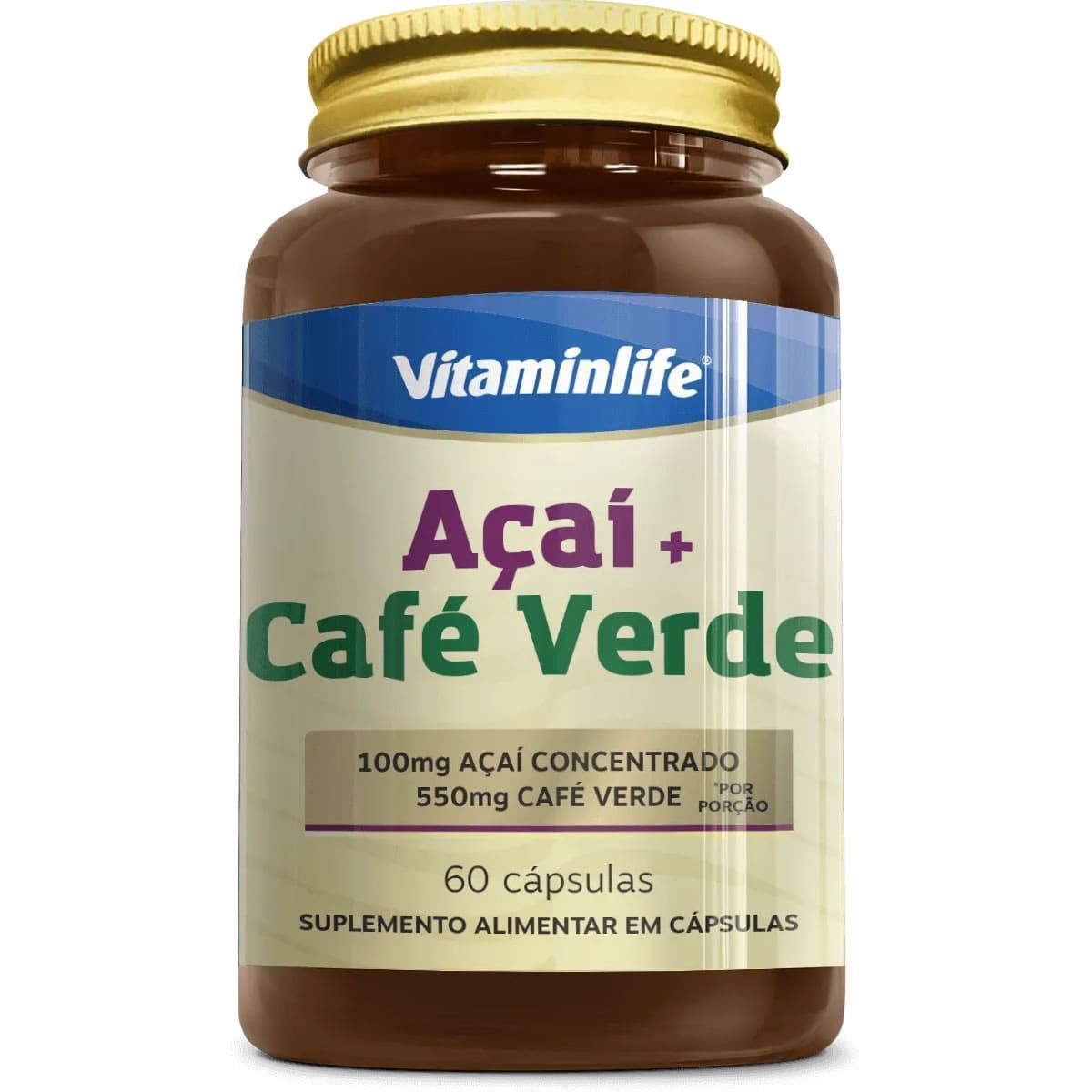 A�a� + Caf� Verde - 60 C�psulas - VitaminLife*** Data Venc. 26/08/2026