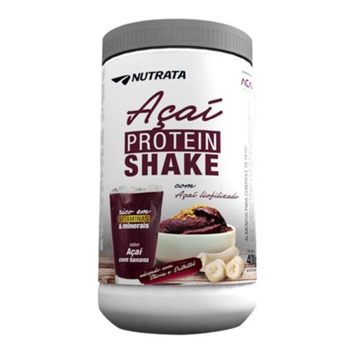 A�a� Protein Shake - 400g Banana com A�a� - Nutrata