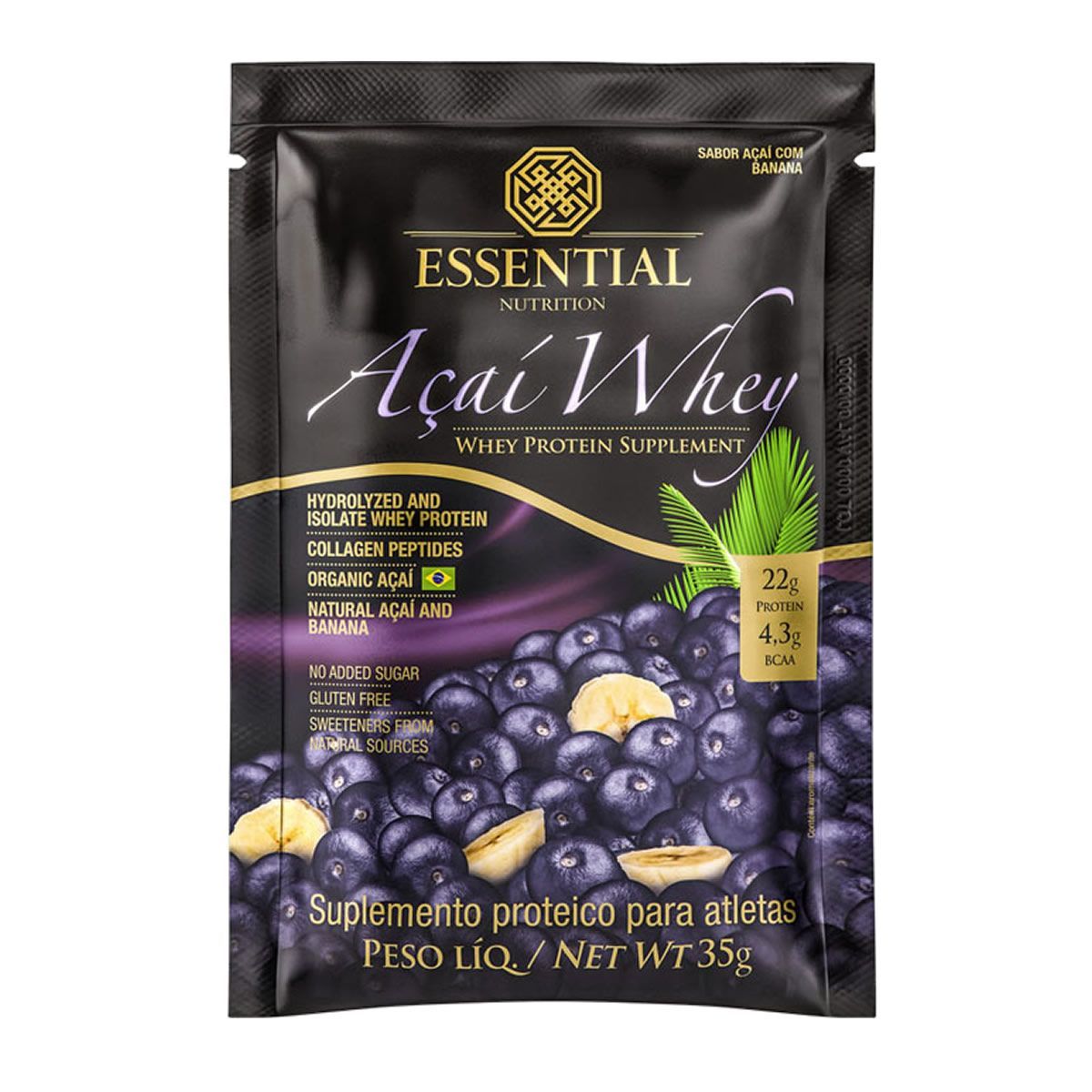 A�a� Whey - 1 Sach� 35g A�a� Com Banana - Essential Nutrition