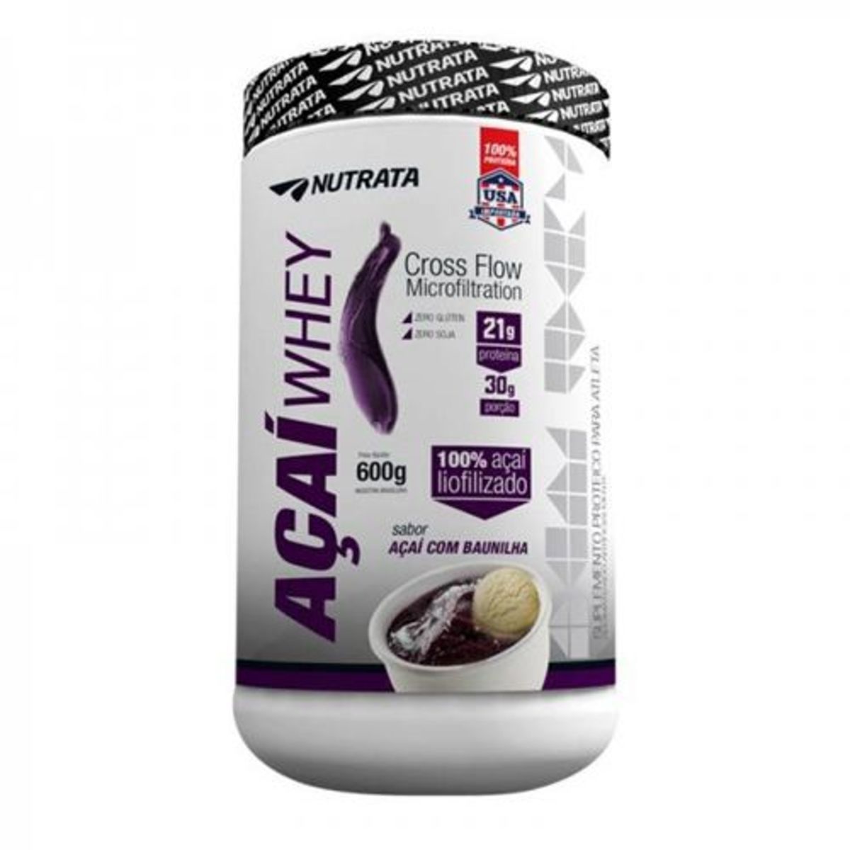 A�a� Whey - 600g A�a� com Baunilha - Nutrata