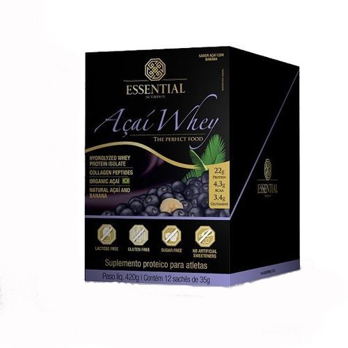 A�a� Whey - 12 Saches 35g - Essential Nutrition