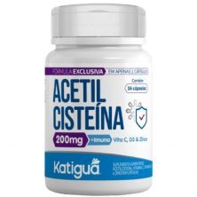 Acetilciste�na 200mg - 16 C�psulas - Katigu�