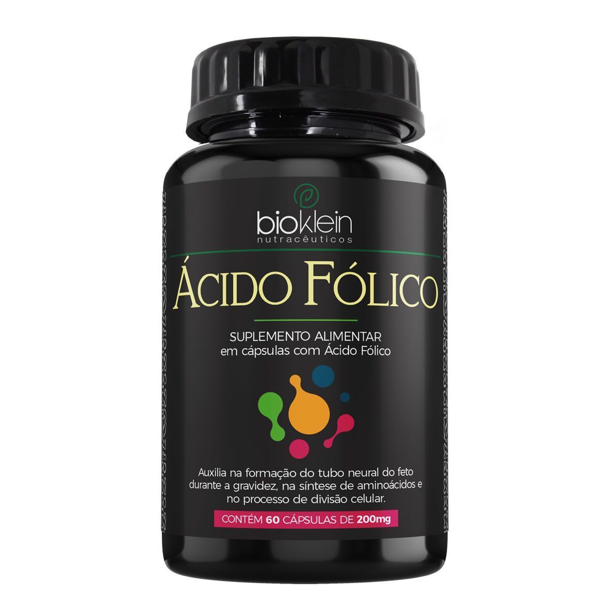 �cido F�lico - 60 C�psulas -  Bioklein