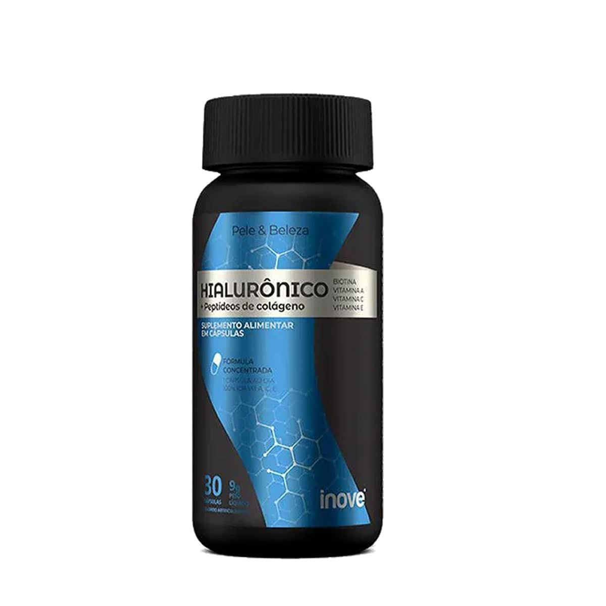 �cido Hialur�nico + Pept�deos de Col�geno - 30 C�psulas - Inove Nutrition