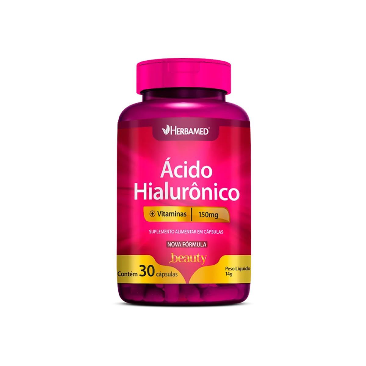 Acido Hialur�nico + Vitaminas - 30 C�psulas - Hermabed