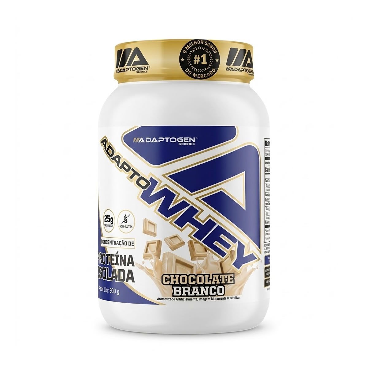 Adapto Whey 3W - 900g Chocolate Branco - Adaptogen