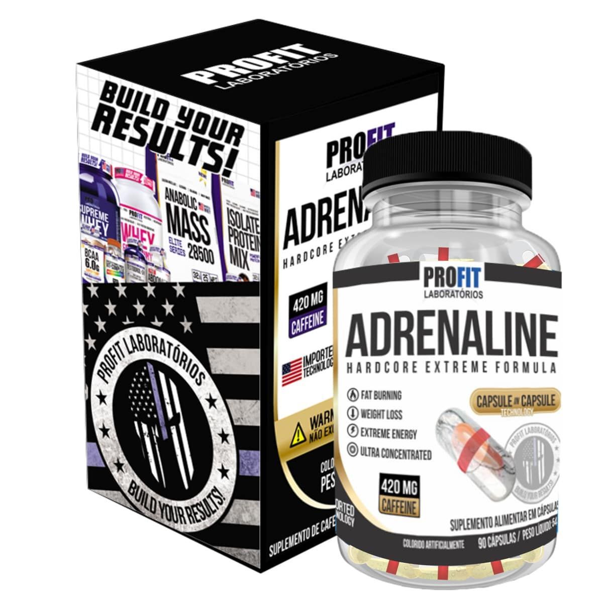 Adrenaline Hardcore Extreme F�rmula - 90 C�psulas - ProFit
