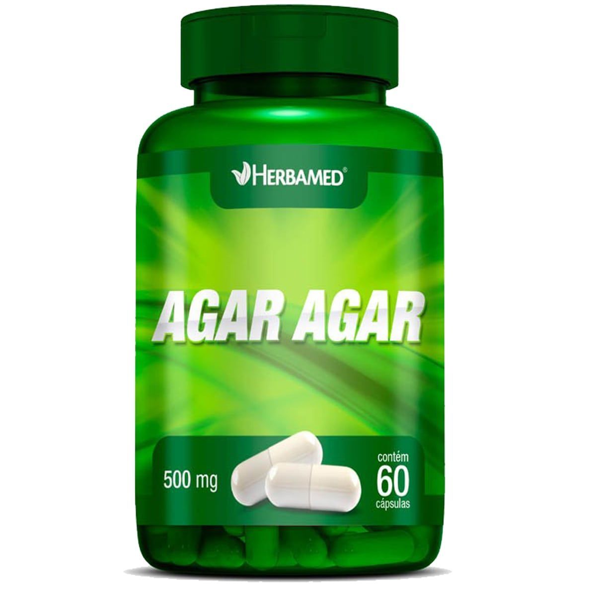Agar Agar 500mg - 60C�psulas - Herbamed